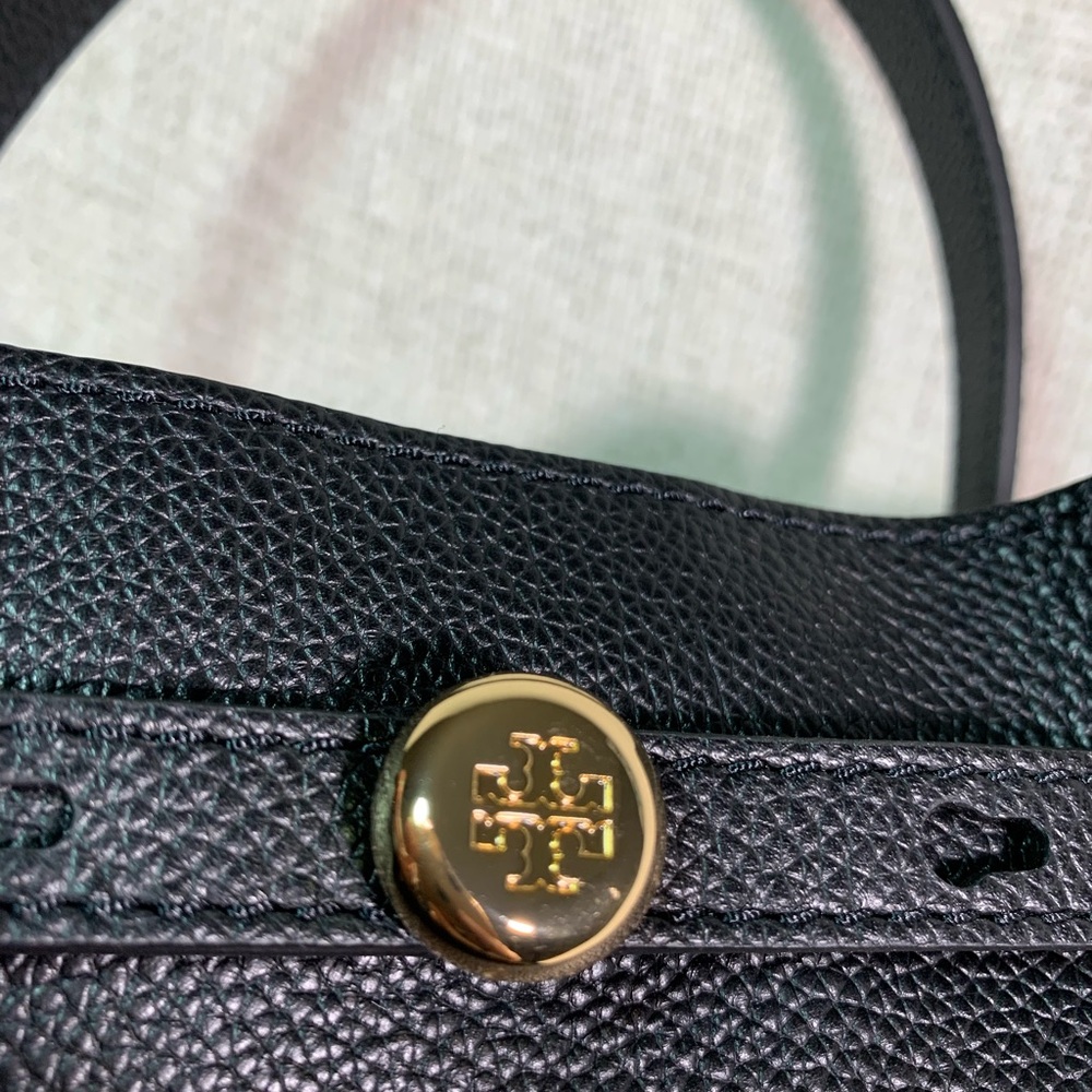NEW Tory Burch Romy Black Bucket Bag/Satchel/Shoulder/Crossbody/Drawstring Tote - Picture 12 of 13